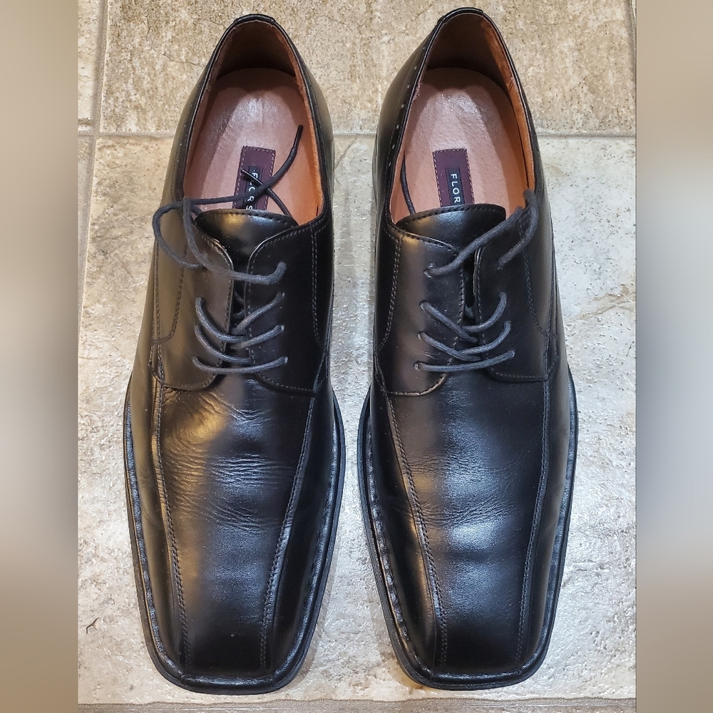 Florsheim Men's Black Leather Oxfords